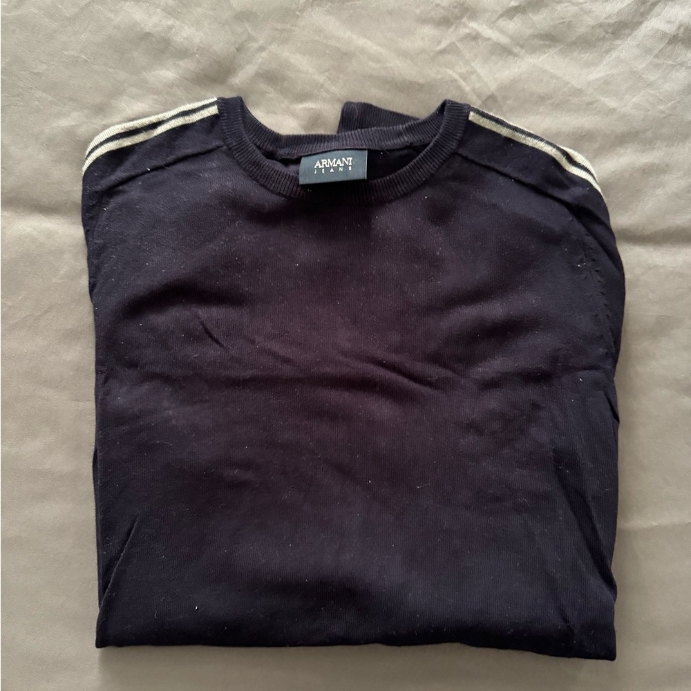 Armani Jeans navy slim sweater size M